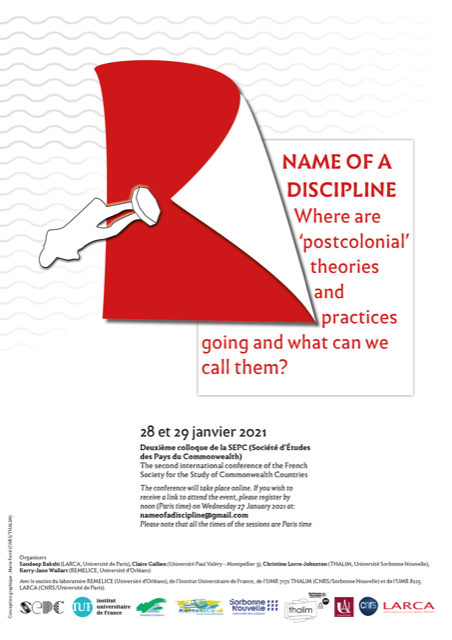 Le LARCA soutient la conférence ‘Name of a discipline – Where are ‘postcolonial’ theories and practices going and what can we call them?’ – 28 et 29 janvier 2021