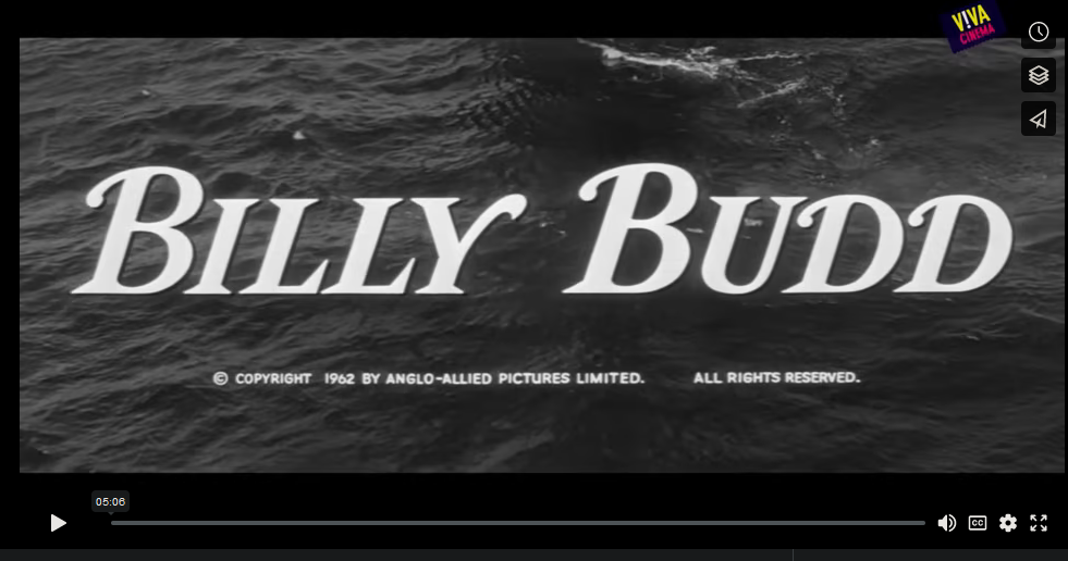 Cinéma retrouvé : “Billy Budd” par Edouard Marsoin – Viva Cinéma