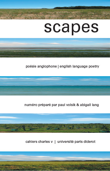 Scapes. Poésie anglophone