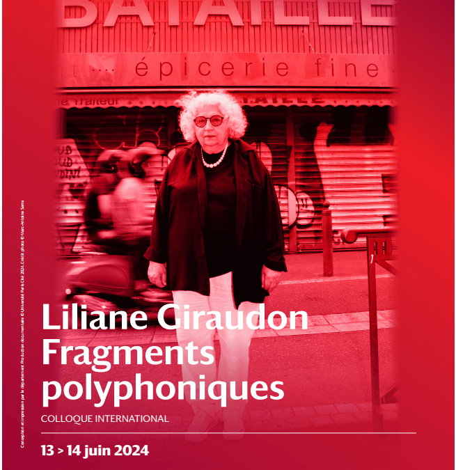 Liliane Giraudon. Fragments polyphoniques – Colloque international – 13-14 juin 2024